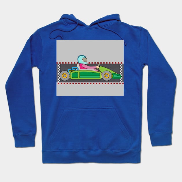 Go-Kart Racing Kart Race Kartor Hoodie by flofin